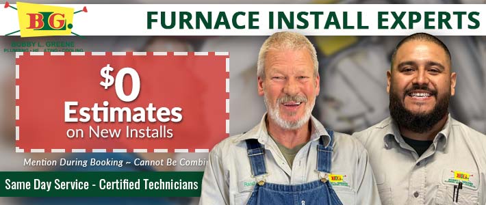 plain dealing Furnace Install Bobby L. Greene Plumbing, Heating & Cooling